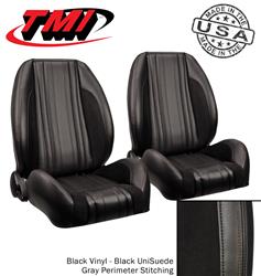 TMI Sport R Pro-Series Low Back Black Vinyl/suede Seat 47-8039-2295-99-GS