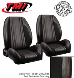 TMI Sport R Pro-Series Low Back Black Vinyl/suede Seat 47-8039-2295-99-RS
