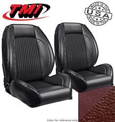 TMI Pro-Series Low Back Dark Red Vinyl Seat 47-7003-3116-3440