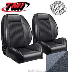 TMI Pro-Series Low Back Blue Vinyl Seat 47-7003-2287-3435