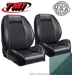 TMI Pro-Series Low Back Turquoise Vinyl Seat 47-7003-2929-3474