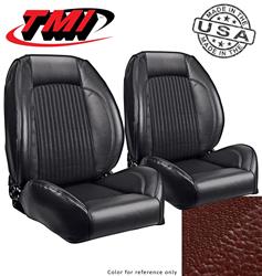 TMI Pro-Series Low Back Dark Red Vinyl Seat 47-7004-3724-3440