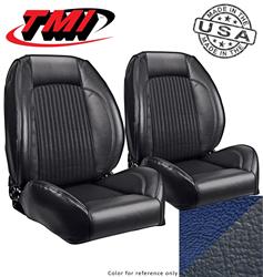 TMI Pro-Series Low Back Blue Vinyl Seat 47-7004-3723-3435