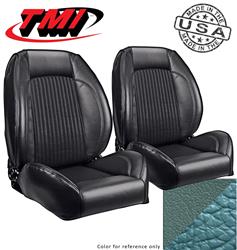 TMI Pro-Series Low Back Light Blue Vinyl Seat 47-7004-3627-3441