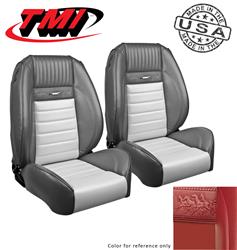 TMI Pro-Series Low Back Bright Red Vinyl Seat 47-7011-957
