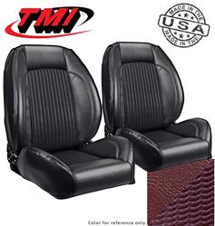 TMI Pro-Series Low Back Dark Red Vinyl Seat 47-7013-3116-807