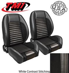 TMI Sport R Pro-Series Low Back Black Vinyl/suede Seat 47-7050-6525-99-WS