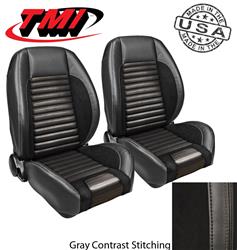 TMI Sport R Pro-Series Low Back Black Vinyl/suede Seat 47-7050-6525-99-GS
