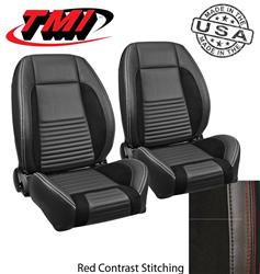 TMI Sport R Pro-Series Low Back Black Vinyl/suede Seat 47-7052-6525-99-RS