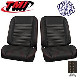 TMI Pro-Classic Sport Series Black Vinyl Bucket Seat 47-9700-6525-WS