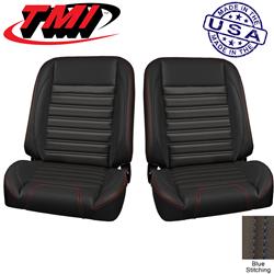 TMI Pro-Classic Sport Series Black Vinyl Bucket Seat 47-9700-6525-BS