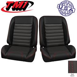TMI Pro-Classic Sport R Series Black Vinyl Bucket Seat 47-9702-6525-99-RS