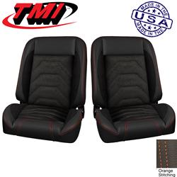 TMI Pro-Classic Sport S Series Black Vinyl Bucket Seat 47-9706-6525-99-OS