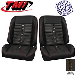 TMI Pro-Classic Sport XR Series Black Vinyl Bucket Seat 47-9704-6525-99-WS-SGW