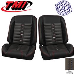 TMI Pro-Classic Sport XR Series Black Vinyl Bucket Seat 47-9704-6525-99-BS-SGB