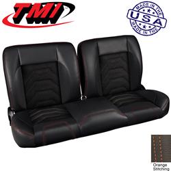 TMI Sport Series S Pro-Split Back Black Vinyl Bench Seat 47-9744-6525-99-OS