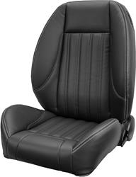 TMI Pro-Classic Sport Series Matte Black Vinyl Bucket Seat 47-97001-6525-WS