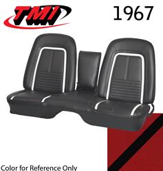 TMI Deluxe Seat Upholstery for 1967 CAMARO - 43-80427-3048-1S