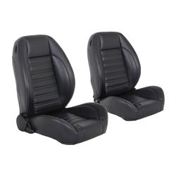 TMI Pro-Series Sport Low Back Black Vinyl Seat 47-9000-2295-GS