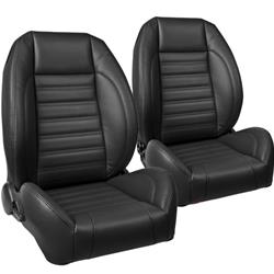 TMI Pro-Series Sport Low Back Charcoal Vinyl Seat 47-9000-6525-RS