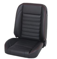 TMI Pro-Classic Sport Series Black Vinyl Bucket Seat 47-9700-6525-RS