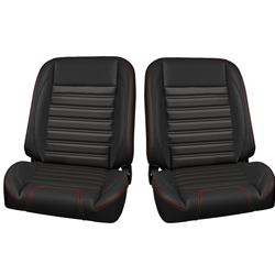 TMI Pro-Classic Sport Series Black Vinyl Bucket Seat 47-9700-6525-GS