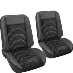 TMI Pro-Classic Sport S Series Black Vinyl Bucket Seat 47-9706-6525-99-WS
