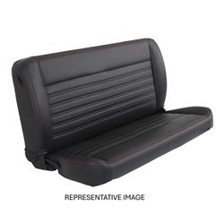 TMI Pro-Series 60 in. Solid Back Black Vinyl Bench Seat 47-9952-6525-BKS