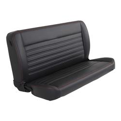 TMI Pro-Series 60 in. Solid Back Black Vinyl Bench Seat 47-9952-6525-RS