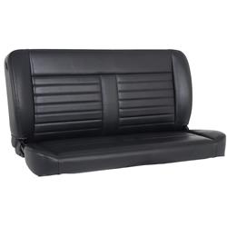 TMI Cruiser 55 in. Solid Back Black Vinyl Bench Seat 47-9255-2295-BKS