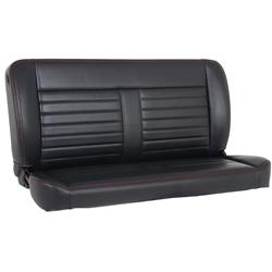 TMI Cruiser 55 in. Solid Back Black Vinyl Bench Seat 47-9255-2295-RS