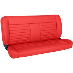 TMI Cruiser 60 in. Solid Back Red Vinyl Bench Seat 47-9260-7300G-RS