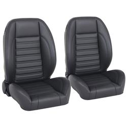 TMI Pro-Series Low Back Black Madrid Vinyl Seat 47-9000-2295-BKS-NL
