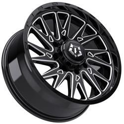 TIS Wheels 547 Gloss Black Wheels with Milled Accents 22x12