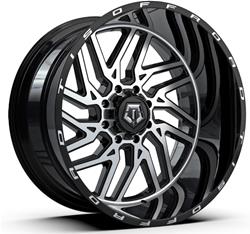 TIS Wheels 544 Gloss Black Wheels with Machined Face