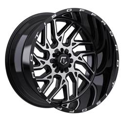 TIS Wheels 544 Gloss Black Wheels with Milled Accents 20x12