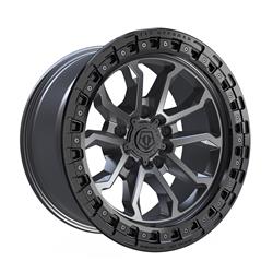 TIS Wheels 556 Satin Anthracite Wheels with Black Rings
