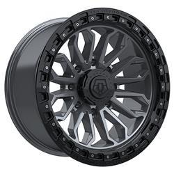 TIS Wheels 556 Satin Anthracite Wheels with Black Rings 20x10