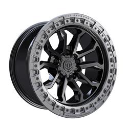 TIS Wheels 556 Satin Black Wheels with Anthracite Rings