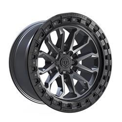 TIS Wheels 556 Satin Anthracite Wheels with Black Rings 22x10