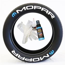 Tire Stickers Pre-Curved Permanent Raised Letter Kits MOPAR-1-8-W