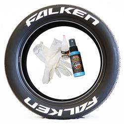 Tire Stickers Pre-Curved Permanent Raised Letter Kits FALKEN-1-4-W