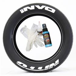 Tire Stickers Pre-Curved Permanent Raised Letter Kits NITINV-4-1.25-W