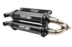 Trinity Racing Stage 5 Dual Slip-On Aluminum  Inch Muffler TR-4152S-C2