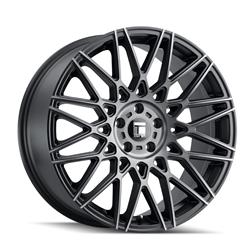 Touren TR78 Matte Black Wheels with Dark Brushed Tint 18x8