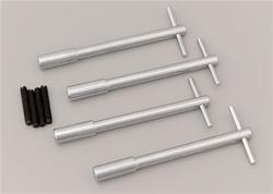 Trans-Dapt Performance Chrome T-Bar Valve Cover Wing Nuts
