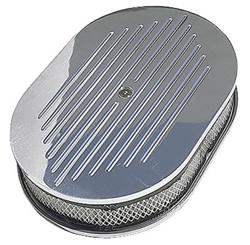Billet Specialties 15420: Oval Air Cleaner - Large Ball Milled - JEGS