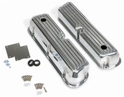 Trans-Dapt Performance Finned Aluminum Valve Covers 6117