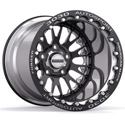 3030 Autosport Drag Ops Series Legend Goodyear/Hoosier Jet Black/Polished  Double Beadlock Wheels