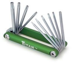 Titan 10-Piece Torx Tamper-Resistant Star Key Sets 12710